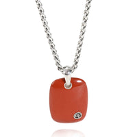 David Yurman Mens Jasper Pendant in  Sterling Silver