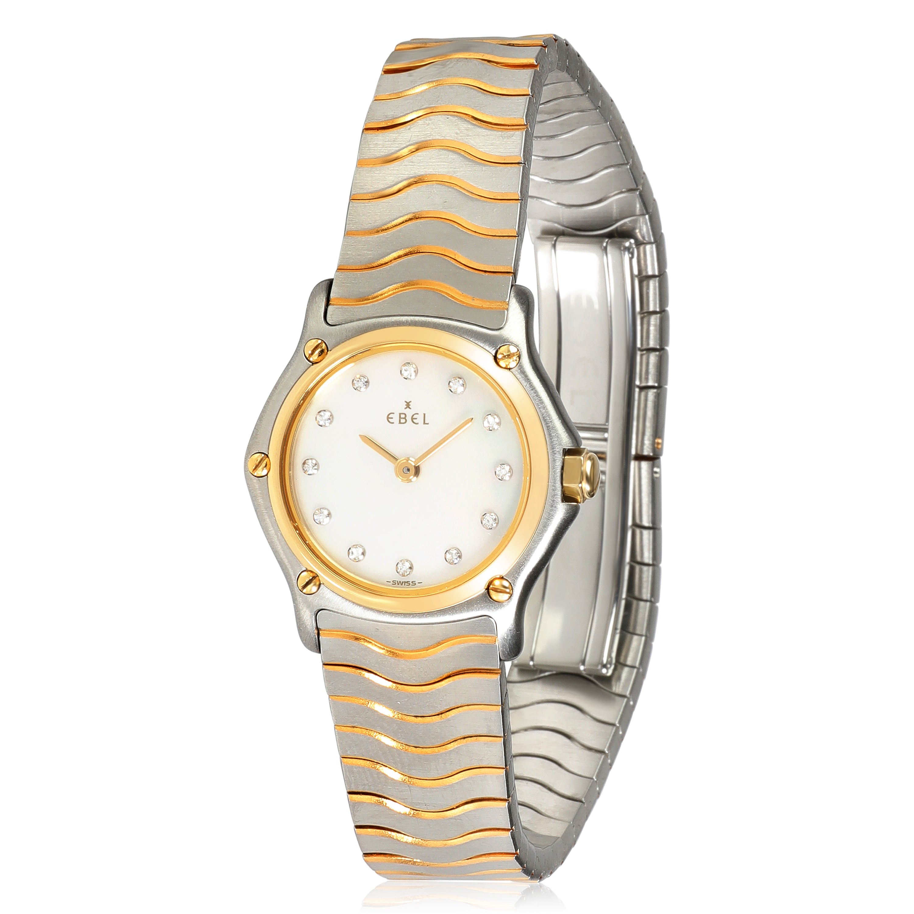EBEL エベル 1057902 クラッシック ミニ K18 ダイヤ　レディース Ebel Sport Classic 1057901 Women's Watch in 18kt Stainless Steel