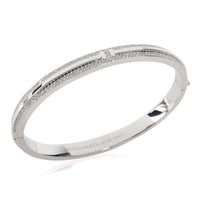 Tiffany T Diamond Bangle in 18k White Gold 0.82 CTW