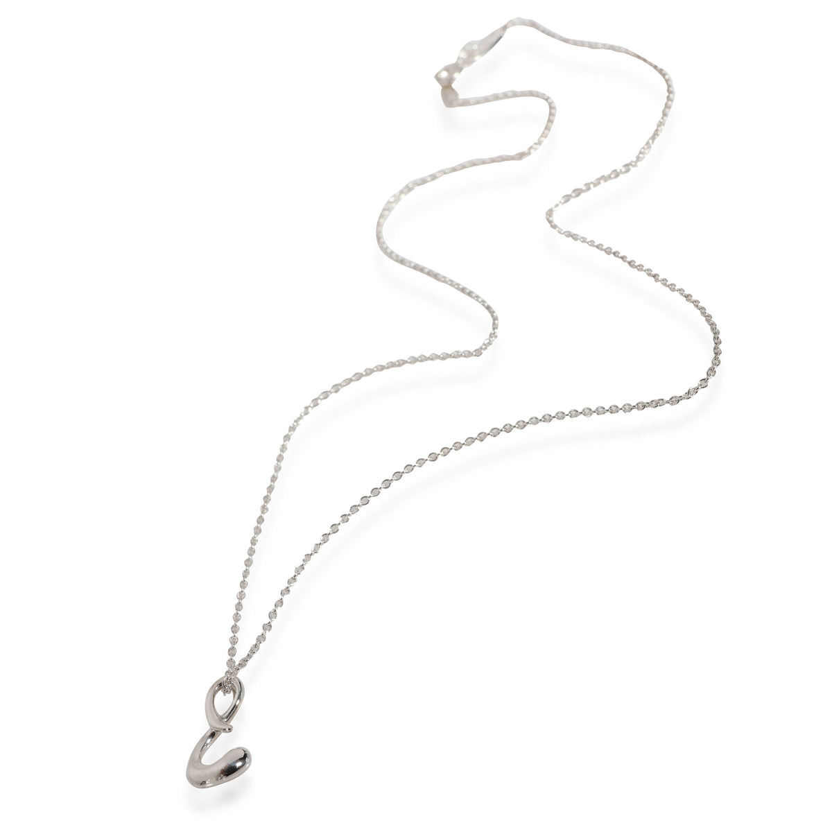 Tiffany & Co. Elsa Peretti Letter S Pendant in  Sterling Silver