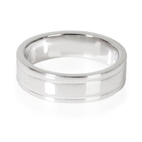 Tiffany & Co. Essential Double Milgrain in Band in Platinum