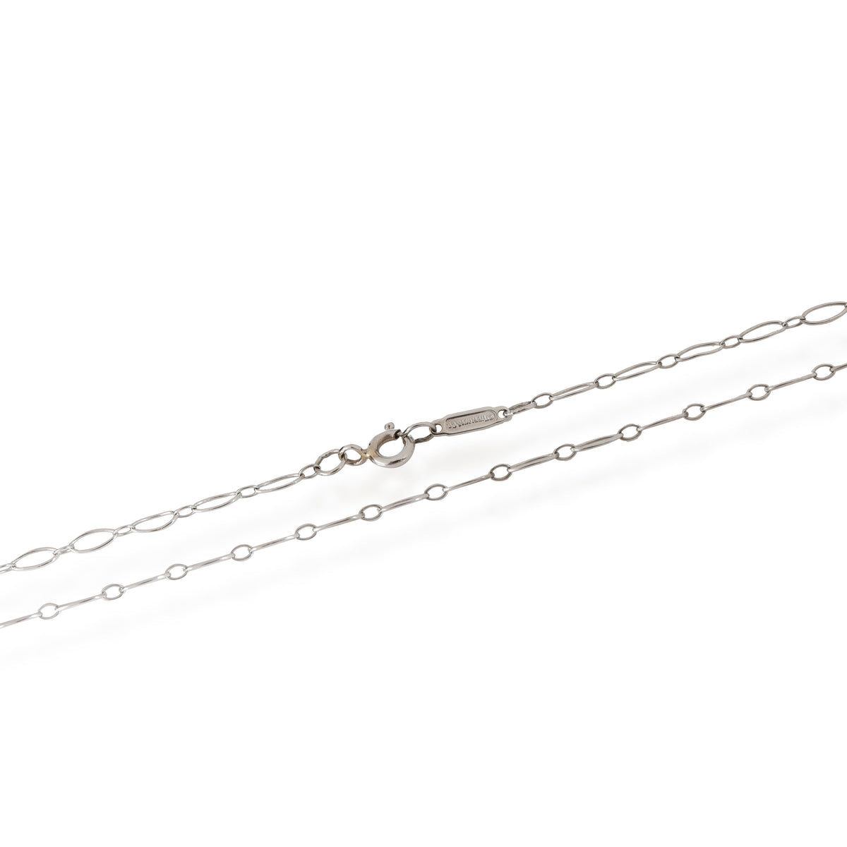 Tiffany & Co Sterling Silver Bracelet Necklace Link Oval Clasp