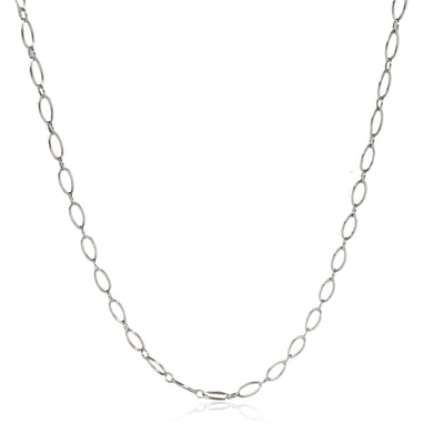 Tiffany & Co. Oval Link Necklace in 18k White Gold