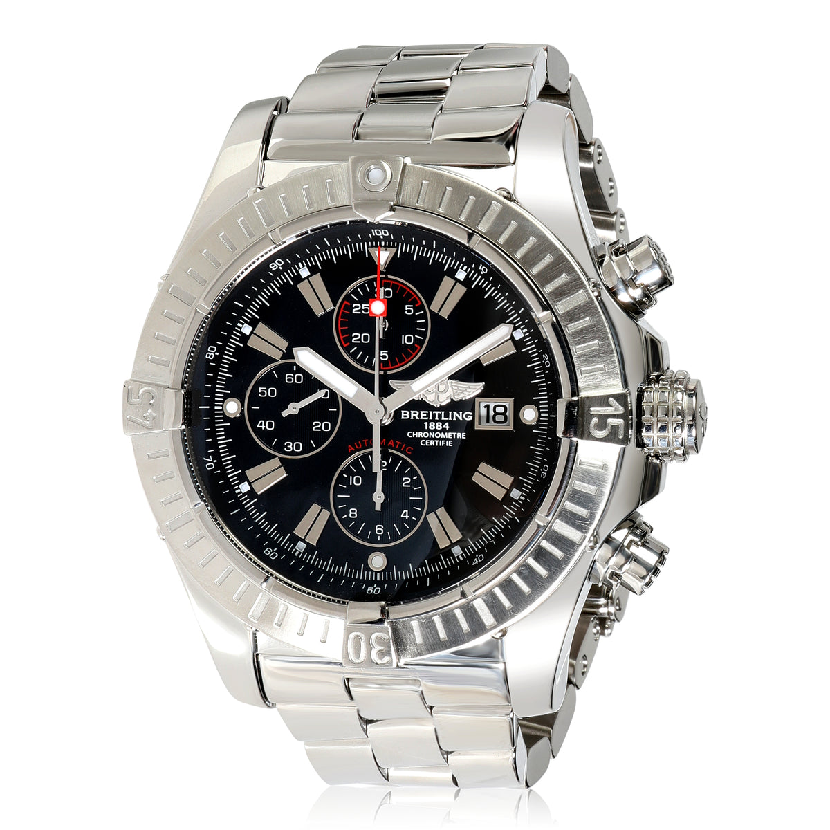 Breitling Super Avenger A13370 Mens Watch in  Stainless Steel