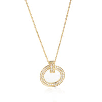 Tiffany & Co. Tiffany T Diamond Pendant in 18K Yellow Gold 0.65 CTW