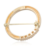 Tiffany & Co. Vintage Diamond Circle Brooch in 18k Yellow Gold 0.30 CTW