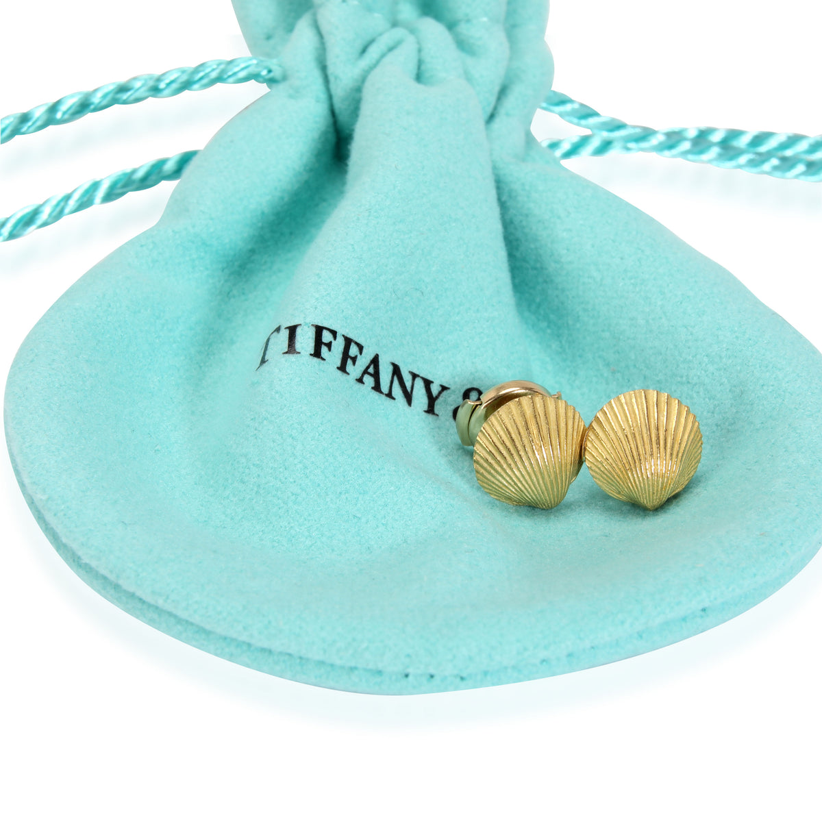 Tiffany & Co. Shell Earring in 18k Yellow Gold