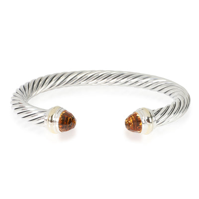 David Yurman Cable Classics Citrine Bracelet in 14k Gold/Sterling