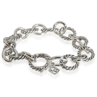 David Yurman Large Oval Chain Bracelet in  Sterling Silver