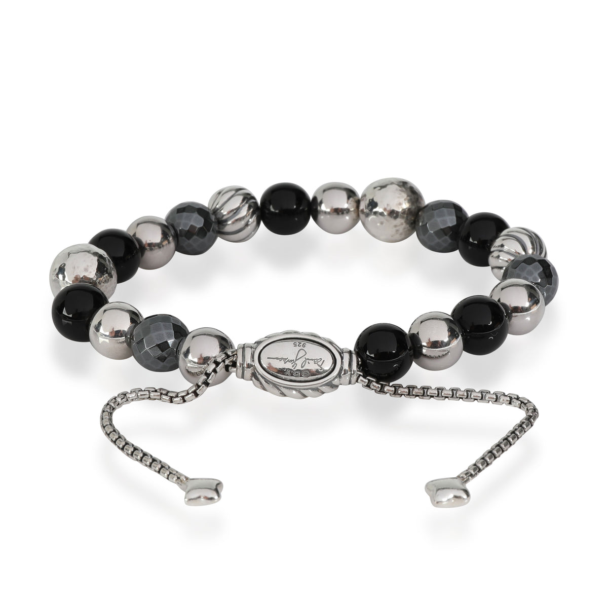 David Yurman Elements Onyx & Hematite Bracelet in  Sterling Silver