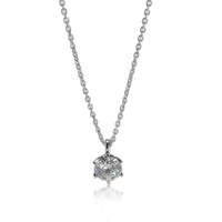 Diamond Solitaire Pendant in Platinum GHI SI2-I1 0.34 CTW