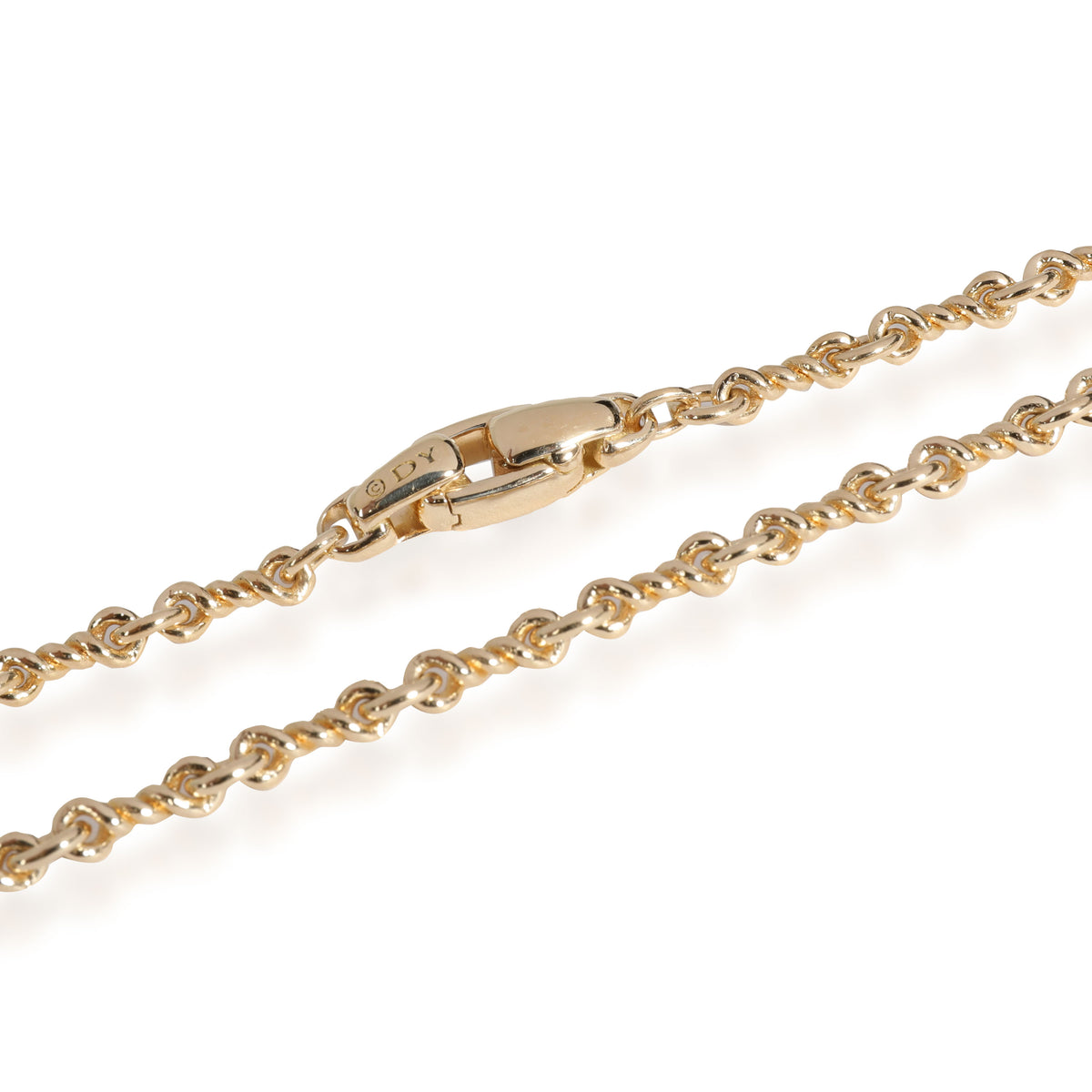 David Yurman Continuance Cable Twist Necklace in 18k Yellow Gold