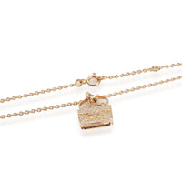 Hermès Amulettes Diamond Pendant in 18K Yellow Gold 0.29 CTW