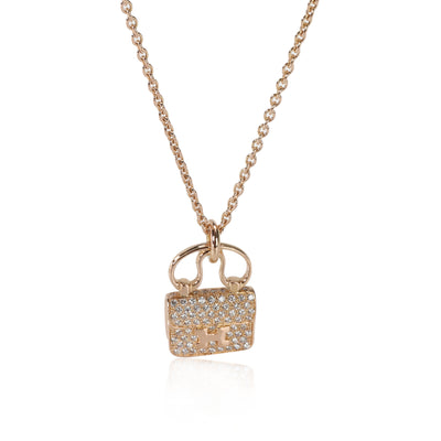 Hermès Amulettes Diamond Pendant in 18K Yellow Gold 0.29 CTW