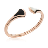 Bulgari Divas Dream Mother Of Pearl & Onyx Cuff in 18k Rose Gold