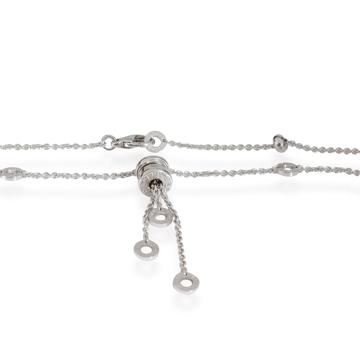 Bulgari B. Zero1 Fashion Necklace in 18k White Gold