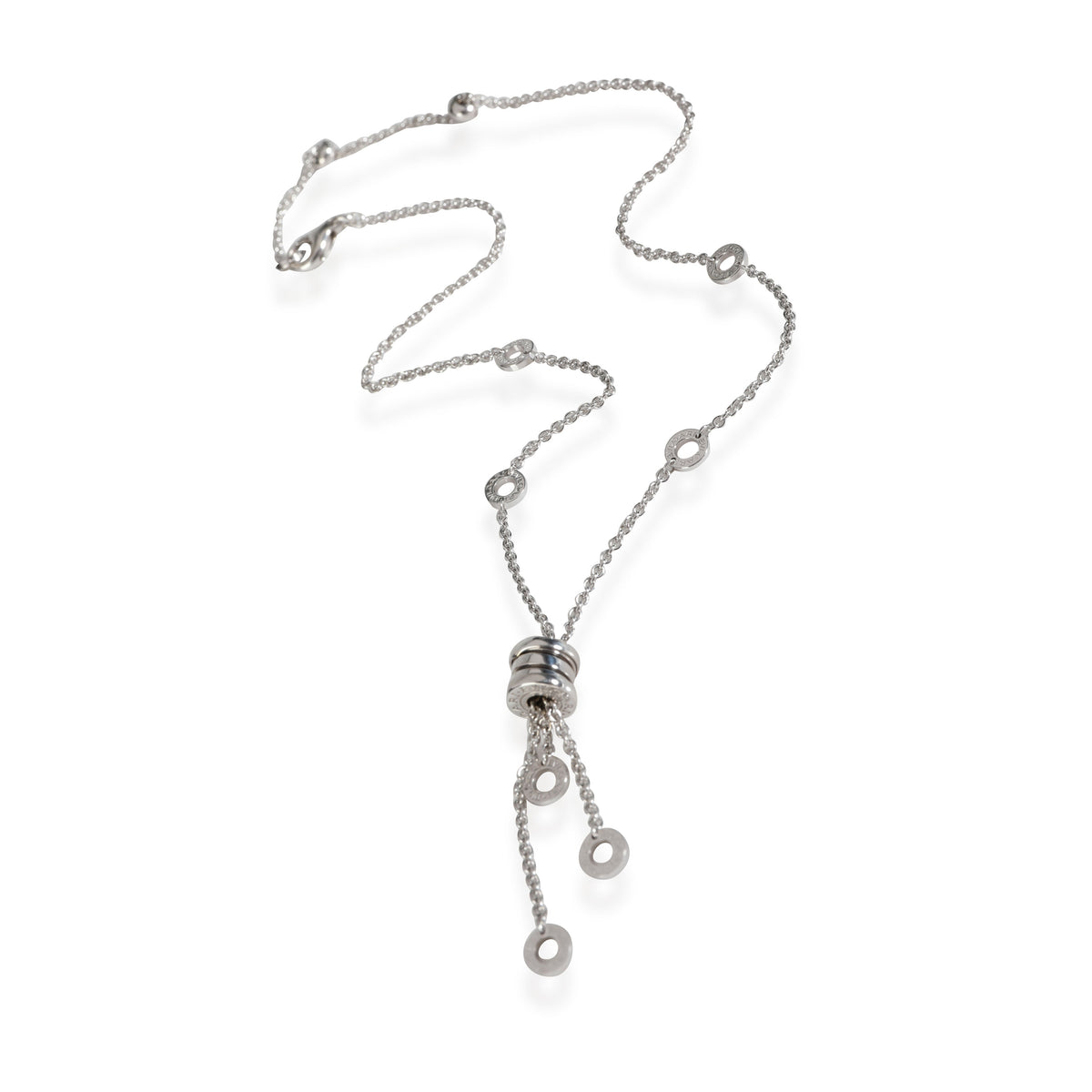 Bulgari B. Zero1 Fashion Necklace in 18k White Gold