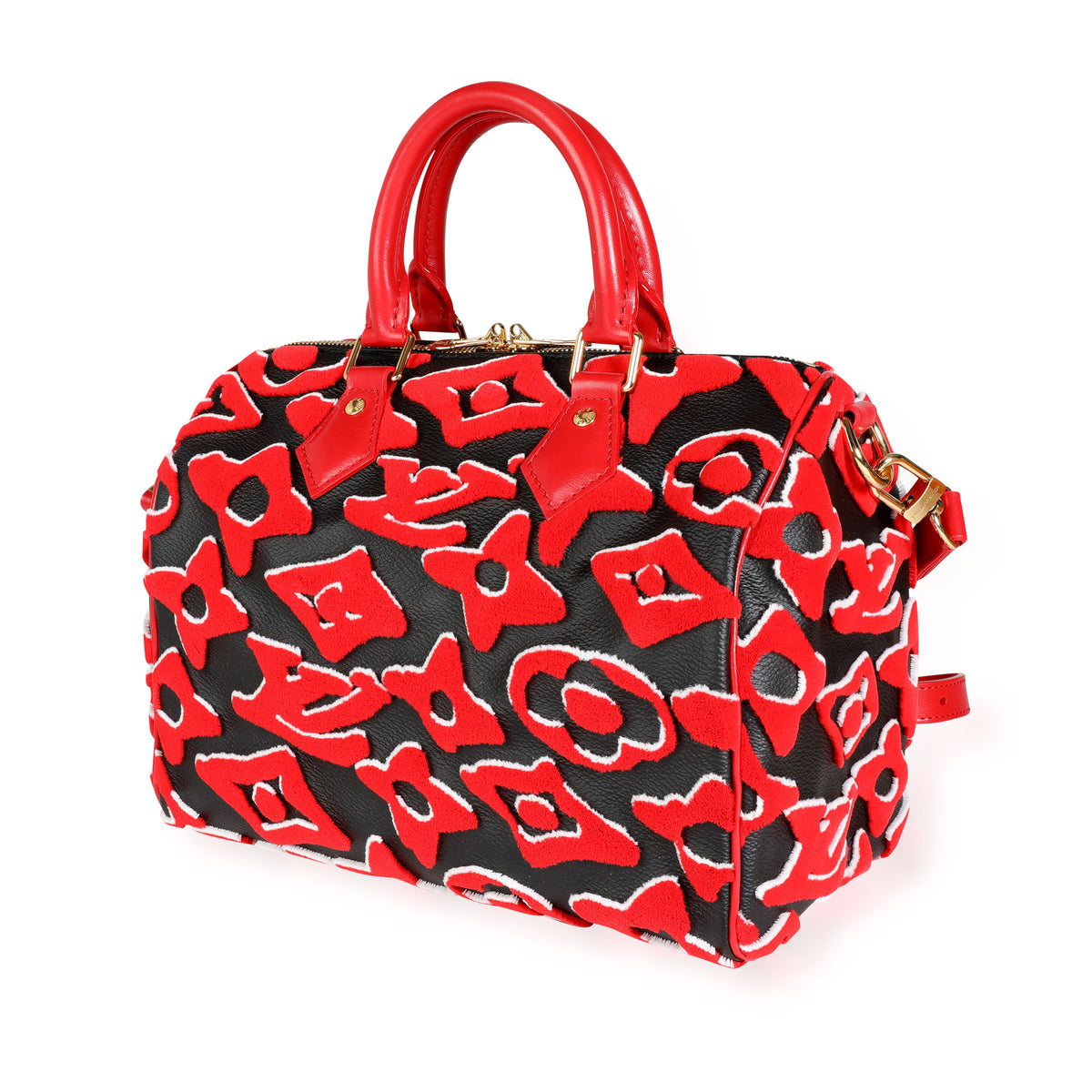 Louis Vuitton x Urs Fischer Limited Black and Red Tufted Monogram