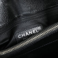 Chanel Black Quilted Caviar Grand Shopping Tote