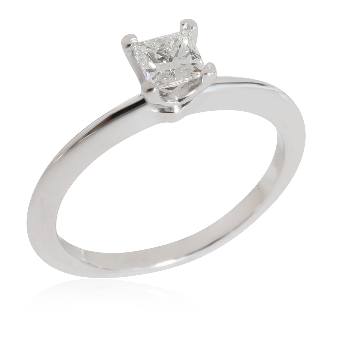 Tiffany & Co. Diamond Engagement Ring in Platinum F VS2 0.45 CTW