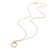 Tiffany & Co. T Diamond Circle Pendant in 18k Yellow Gold 0.14 CTW