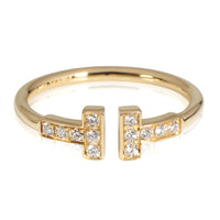 Tiffany & Co. T Diamond Fashion Ring in 18k Yellow Gold 0.13 CTW