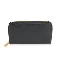 Louis Vuitton Black Epi Leather Zippy Wallet