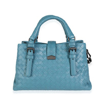 Bottega Veneta Turquoise Intrecciato Small Roma Tote