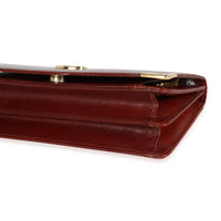 Gucci Vintage Accessory Collection Burgundy Leather Clutch