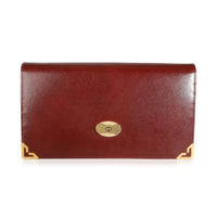 Gucci Vintage Accessory Collection Burgundy Leather Clutch