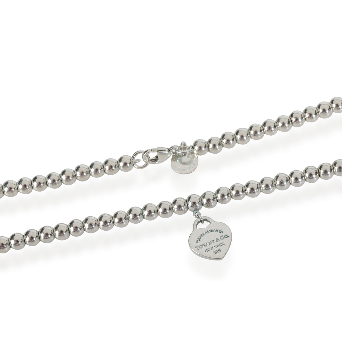 Tiffany & Co. Return To Tiffany Blue Enamel Necklace in  Sterling Silver