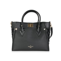 Louis Vuitton Black Leather and Tufted Monogram On My Side MM