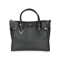 Louis Vuitton Black Leather and Tufted Monogram On My Side MM