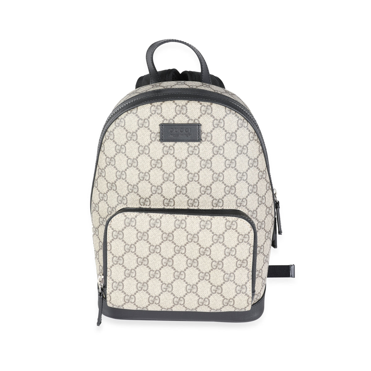 Gucci GG Supreme Canvas & Black Leather Small Eden Backpack, myGemma