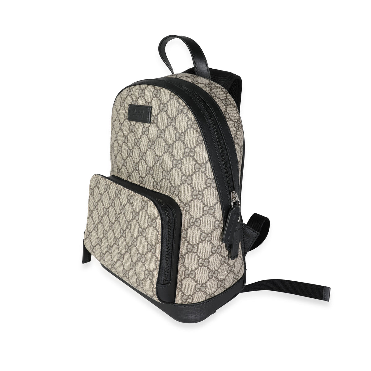 gucci mini backpack mens Gucci GG Supreme Canvas & Black Leather Small Eden Backpack | myGemma