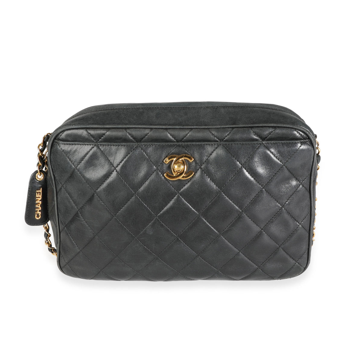 CHANEL Pre-Owned 1994-1996 CC diamond-quilted cosmetic vanity bag, Red