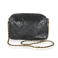 Chanel Vintage Black Quilted Lambskin Camera Bag