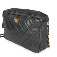 Chanel Vintage Black Quilted Lambskin Camera Bag