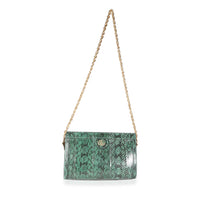 Gucci Emerald Snakeskin Small Ophidia Shoulder Bag