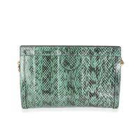 Gucci Emerald Snakeskin Small Ophidia Shoulder Bag