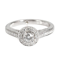 Leo Diamond Engagement Ring in 18K White Gold G-H I1-I2 0.51 CTW