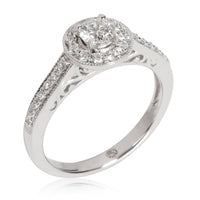 Leo Diamond Engagement Ring in 18K White Gold G-H I1-I2 0.51 CTW