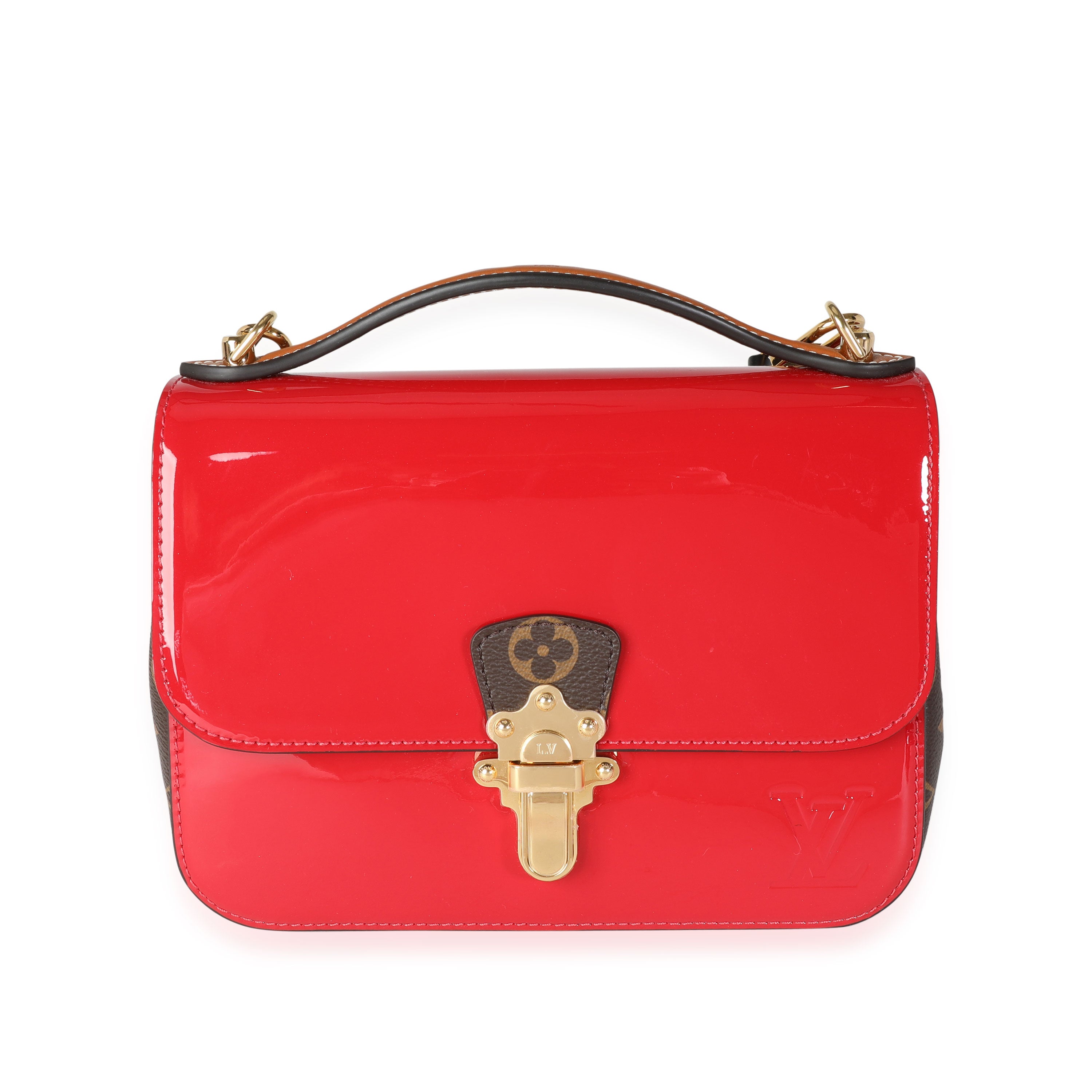 Louis Vuitton Scarlet Vernis & Monogram Canvas Cherrywood Bb - Handbag | Pre-owned & Certified | used Second Hand | Unisex