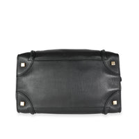 Céline Black Calfskin Leather Mini Luggage Tote