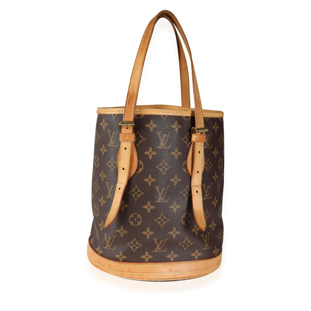Louis Vuitton Monogram Canvas Petit Bucket Bag with Accessory Pouch