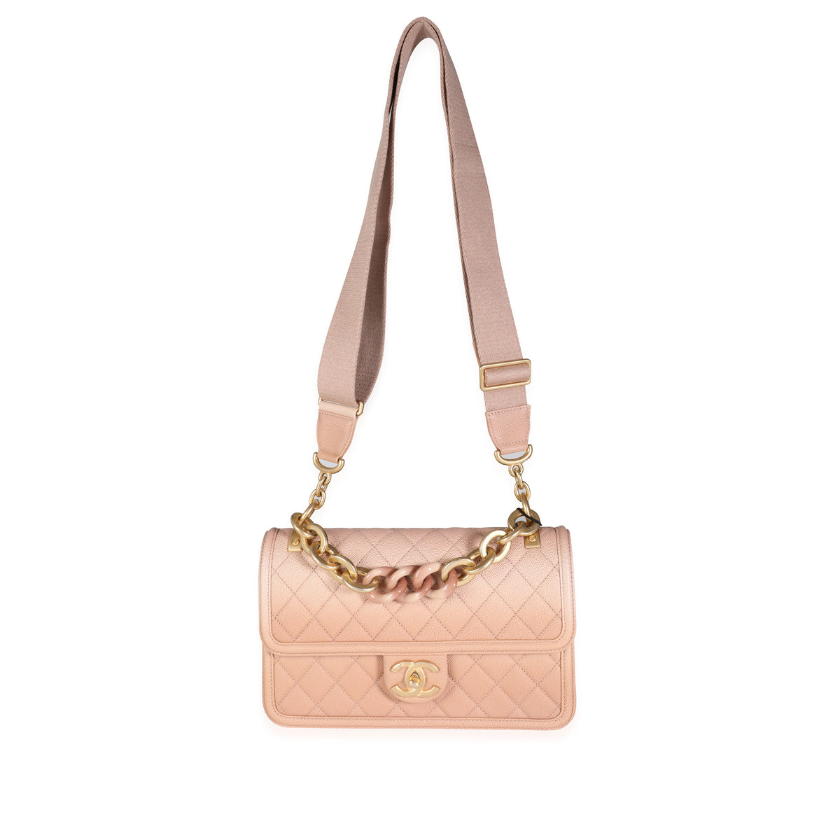Chanel Beige Ombré Quilted Caviar Sunset By The Sea Bag, myGemma