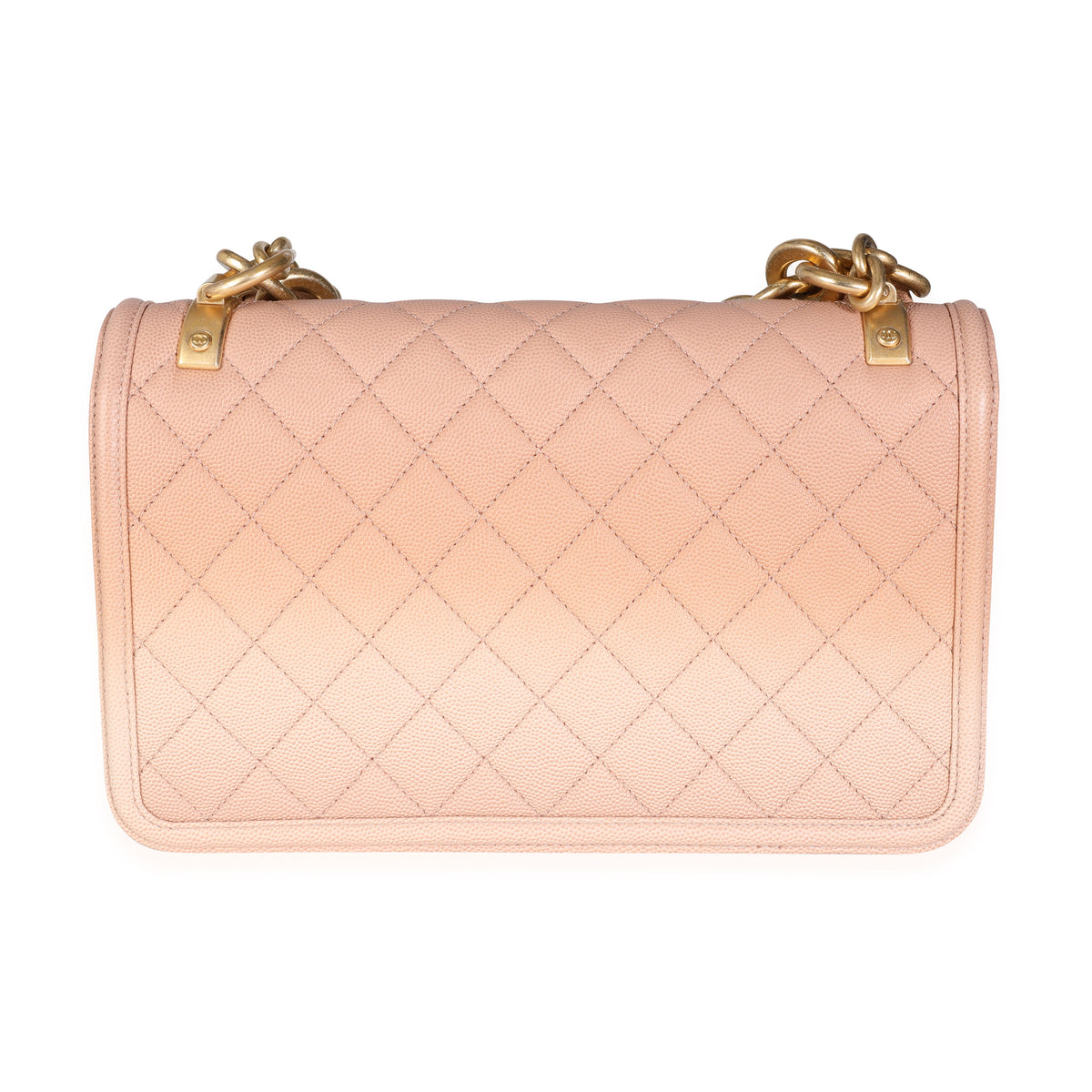 CHANEL Caviar Quilted Medium Sunset On The Sea Flap Coral 432769