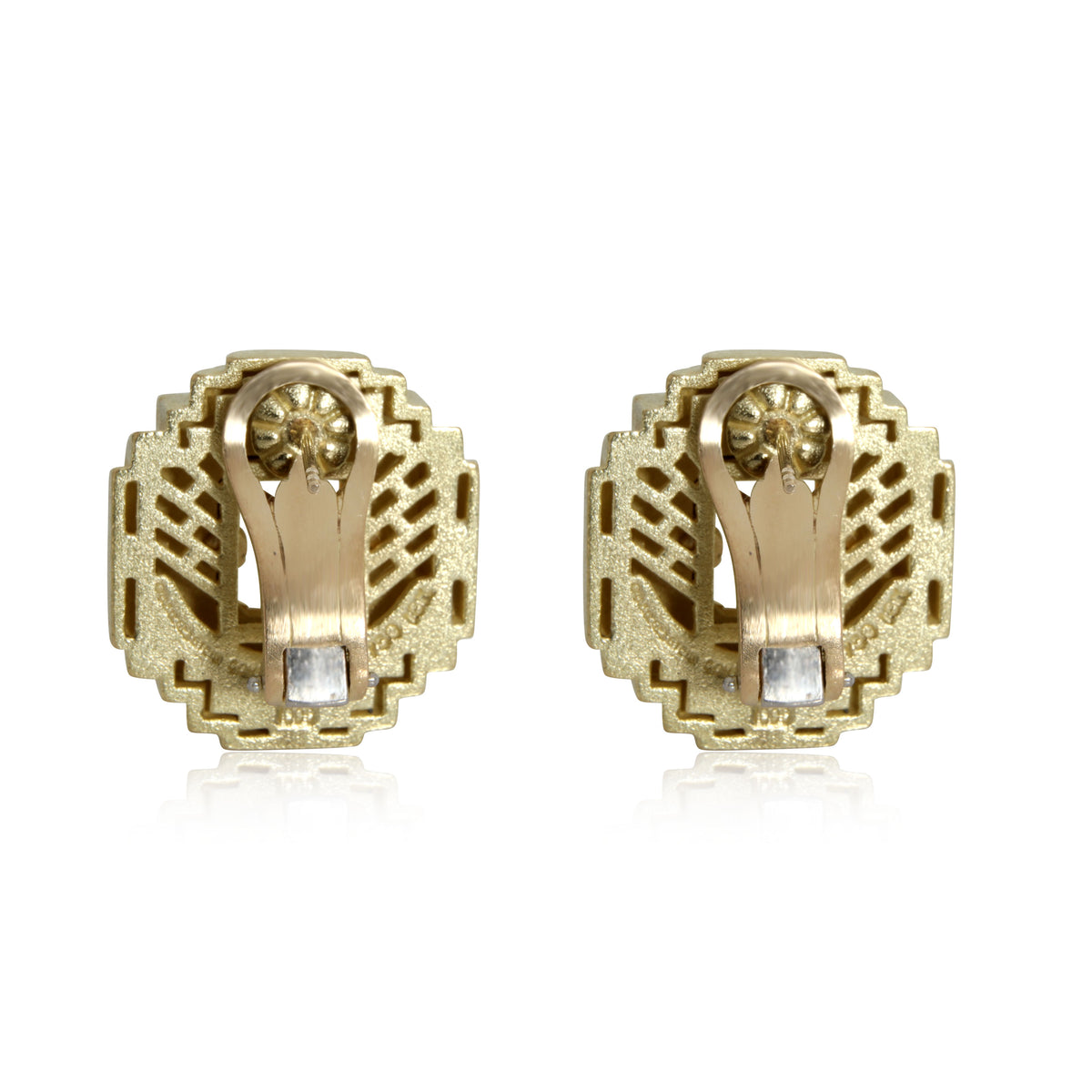 Kieselstein-Cord Citrine Earrings in 18K Yellow Gold