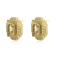 Kieselstein-Cord Citrine Earrings in 18K Yellow Gold