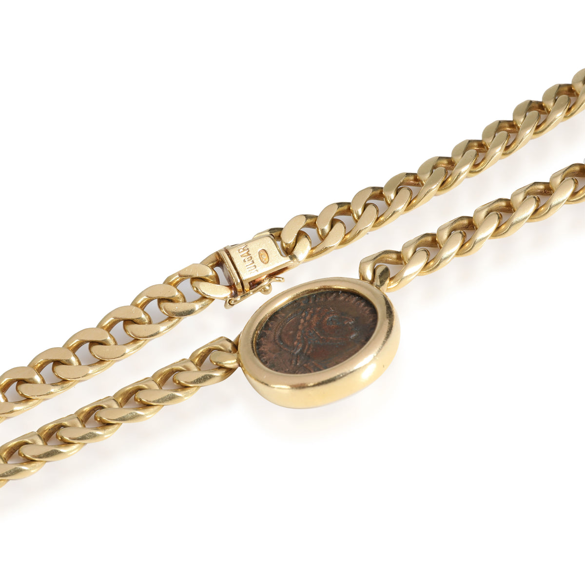 Bulgari Monete Chain Necklace at 1stDibs | bulgari monete necklace